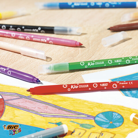 Фломастеры Bic Kid Couleur 12 цветов