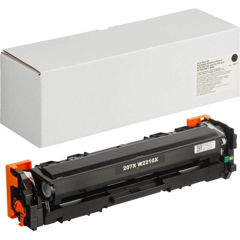 превью Картридж лазерный Retech 207X W2210X чер. пов. емк. для HP M255/MFP M282