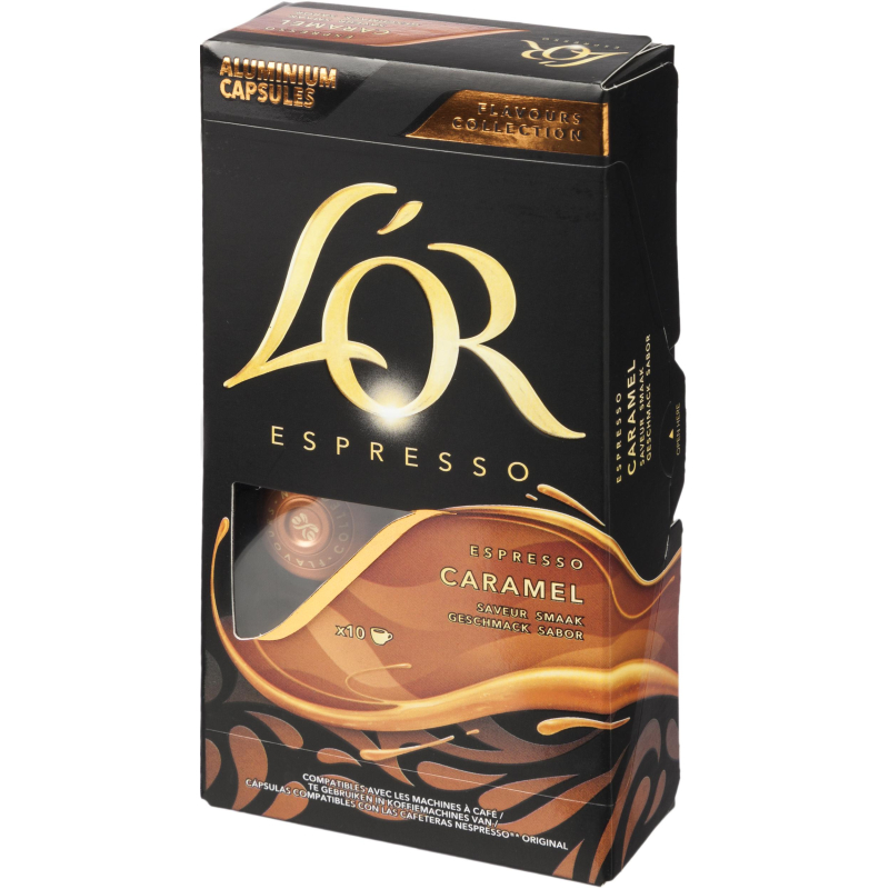 превью Кофе в капсулах LOR Espresso Caramel натуральный жареный молотый 10шт/уп