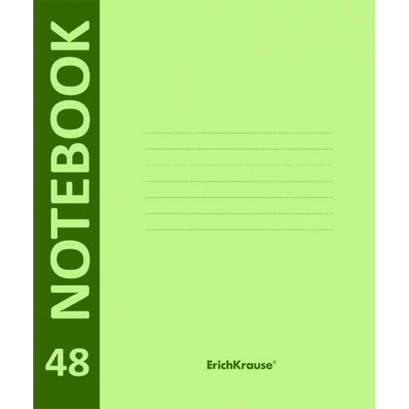 превью Тетрадь 48л., А5+, клетка Erich Krause «Neon», зеленая пластиковая обложка