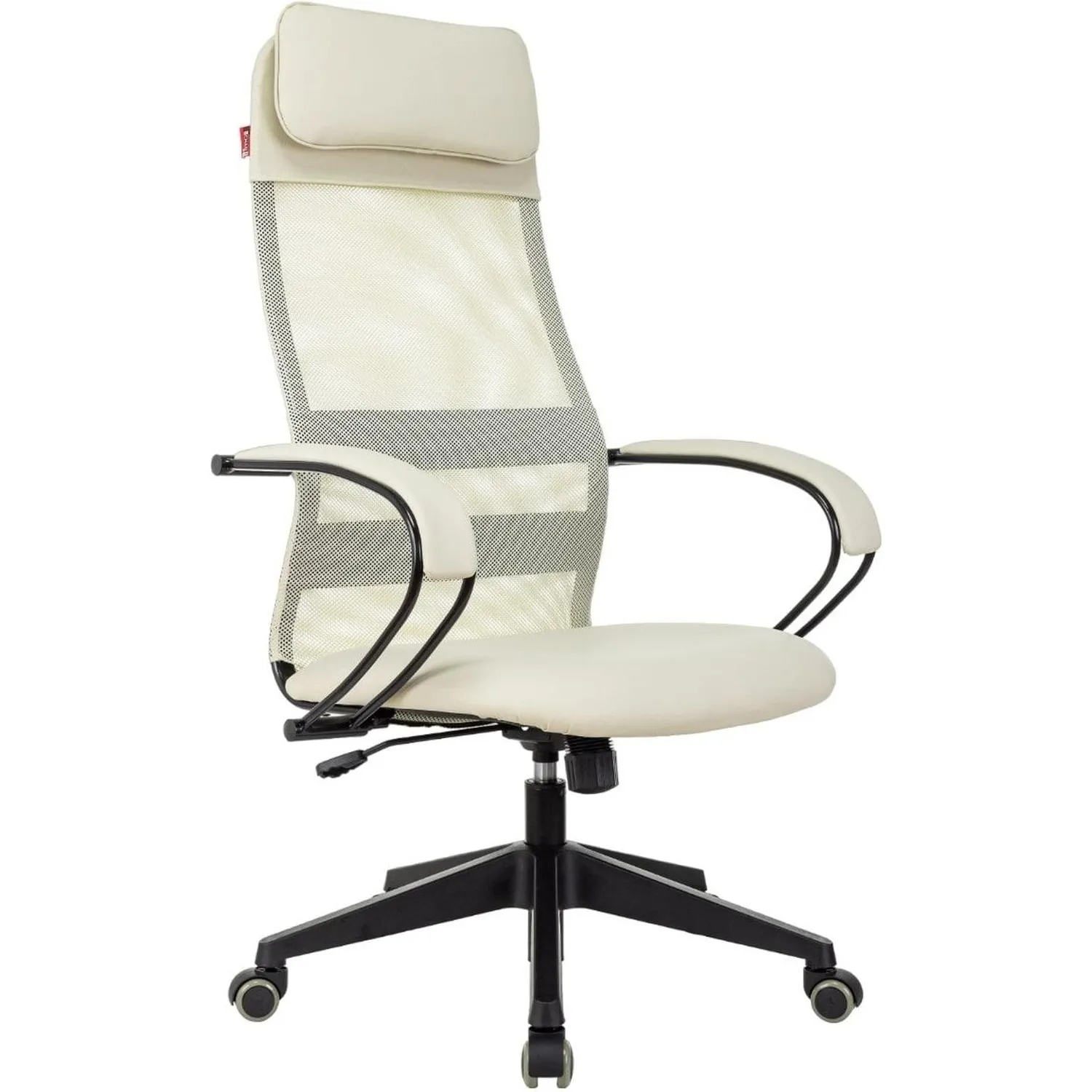 Кресло для руководителя Easy Chair 655 TPU бежевое (экокожа/сетка, пластик)