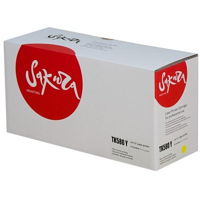 Картридж лазерный SAKURA TK-580Y жел. для Kyocera Mita FS-5150DN/5250DN