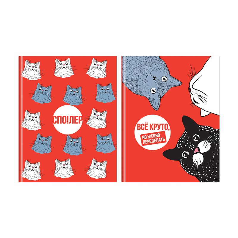 превью Бизнес-блокнот А5, 80л., BG «Котоприкол», матовая ламинация, выборочный лак
