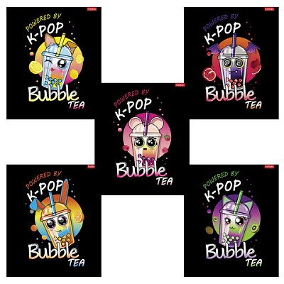 Тетрадь А5, 48 л., HATBER скоба, клетка, глянцевая ламинация, «Bubble tea» (микс в спайке), 089457