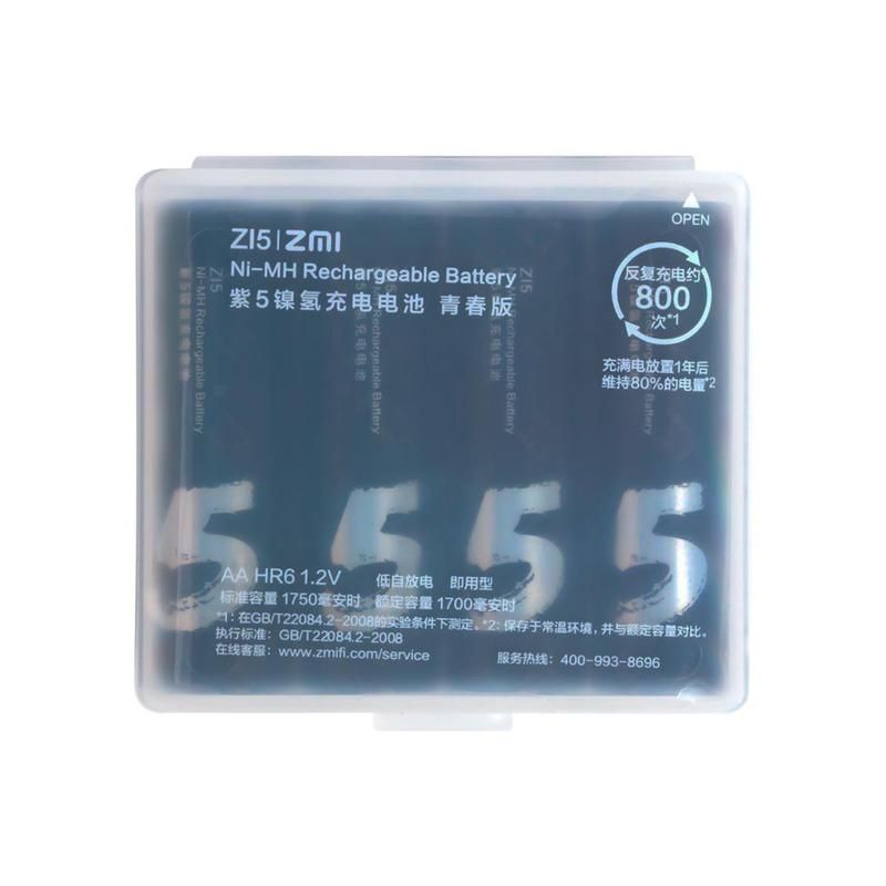 Аккумулятор Xiaomi ZMI AA 1700 mAh (уп.4 шт в пластиковом чехле) (AA 512)