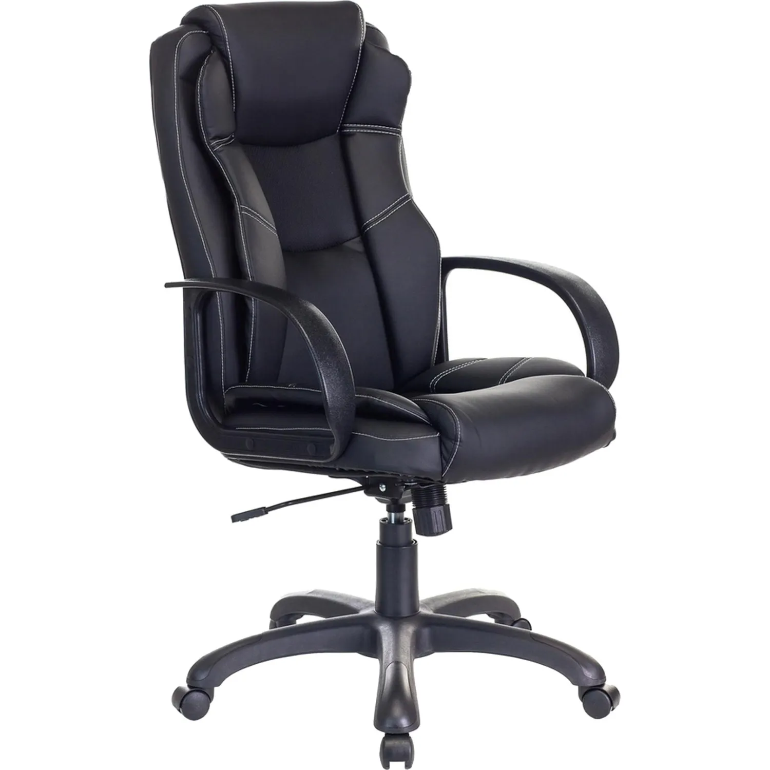 превью Кресло для руководителя Бюрократ CH-839 чёрное (экокожа, пластик)
