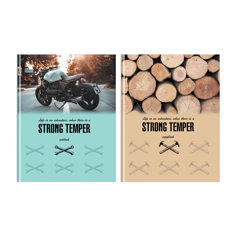 превью Бизнес-блокнот А5, 80л., BG «Strong temper», глянцевая ламинация