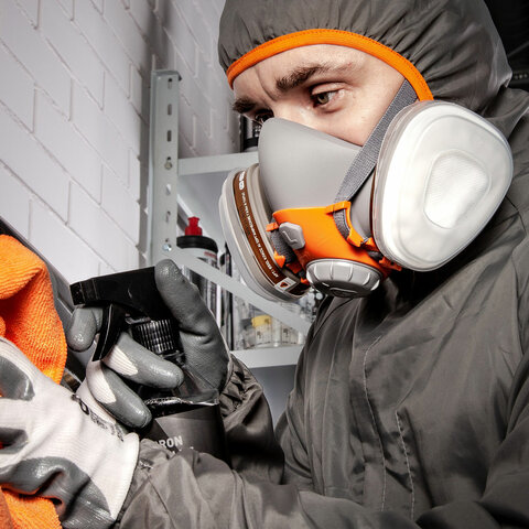 Полумаска фильтрующая Jeta Safety 6500, мягкий силиконовый материал, без фильтров, размер М