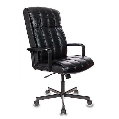 Кресло для руководителя Easy Chair 562 TR черное (рециклированная кожа/металл)