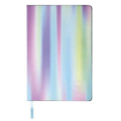 Блокнот А5 (143×210 мм), BRAUBERG VISTA «Gradient», под кожу, гибкий, 80 л. 