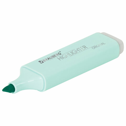 Текстовыделитель BRAUBERG «ORIGINAL PASTEL», БИРЮЗОВЫЙ, линия 1-5 мм