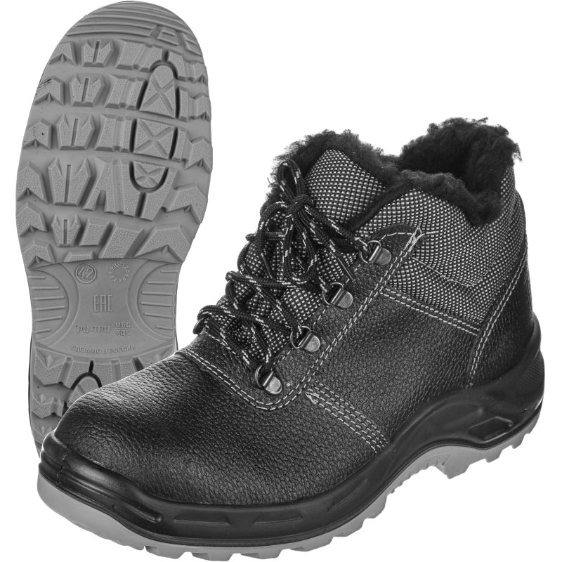 Ботинки Профи NEW ПУ/ТПУ, искус. мех (р.45) (мод.71К И)