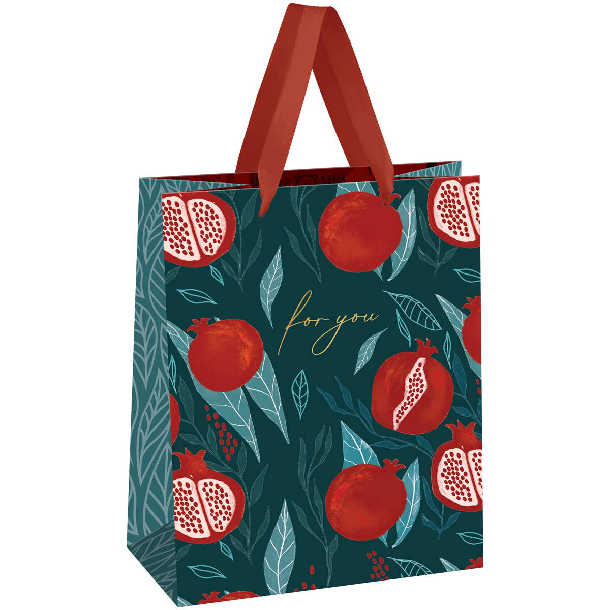 превью Пакет подарочный 18×23×10см MESHU «Pomegranate », фольга, выборочный лак, матовая ламинация
