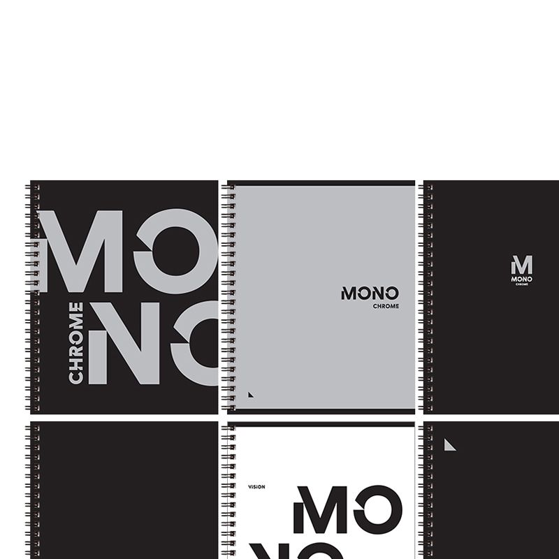 превью Тетрадь 96л., А5, клетка на гребне BG «MonoChrome», двойная обложка