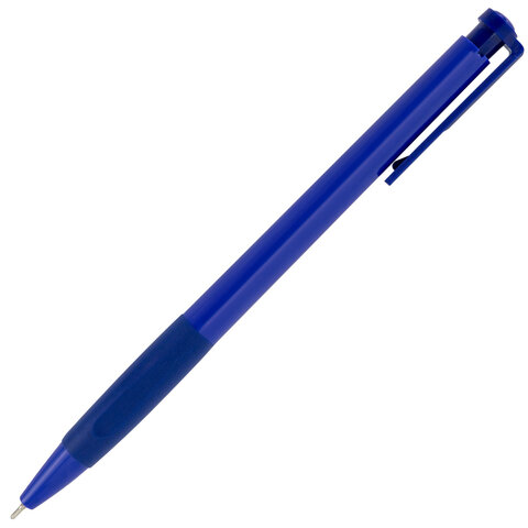 Ручки шариковые автоматические BRAUBERG A-30 «WRITING 3.0», КОМПЛЕКТ 12 ШТ, СИНИЕ, пишущий узел 0.5 мм, линия письма 0.25 мм