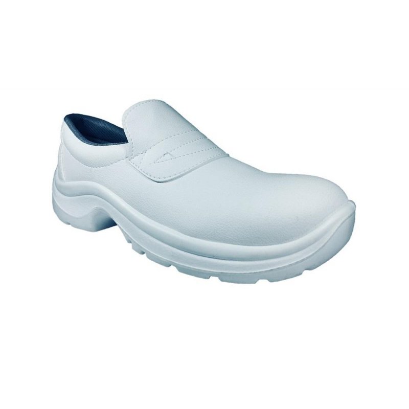 превью Полуботинки Sanita Lux ПУ из искусственной кожи белые с металлическим подноском размер 36