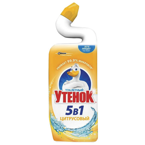 Средство для уборки туалета 500 мл, ТУАЛЕТНЫЙ УТЕНОК «Цитрусовый»