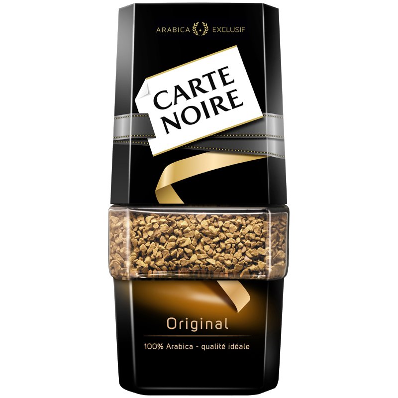 Кофе растворимый Carte Noire, 95г, сублимированный в стеклянной банке