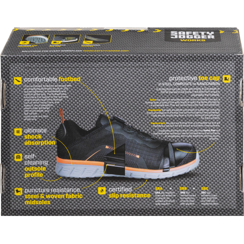 Полуботинки Safety Jogger MODULO S3S LOW TLS BLK р.46