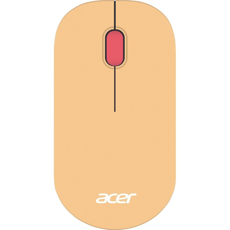 Мышь компьютерная Acer OMR205 оптич./1200dpi/беспроводн/USB/розовый/бежевый