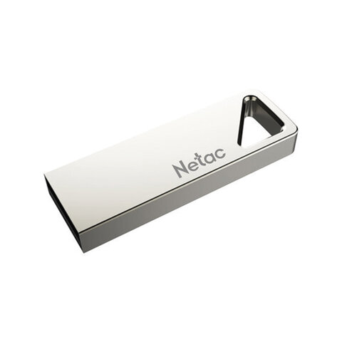 Флеш-диск 64 GB NETAC U326, USB 2.0, металлический корпус, серебристый-20PN
