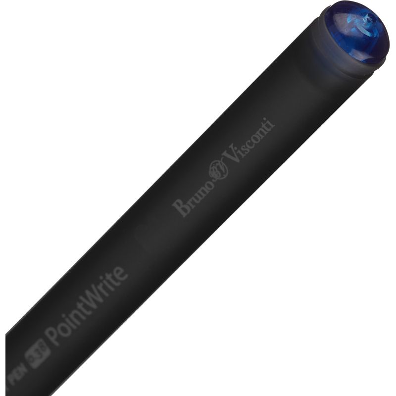 Ручка шариковая неавтоматическая BV PointWrite Black 0.38мм синяя 20-0265