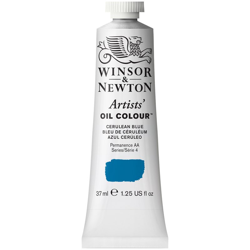 превью Краска масляная профессиональная Winsor&Newton «Artists' Oil», 37 мл, лазурь