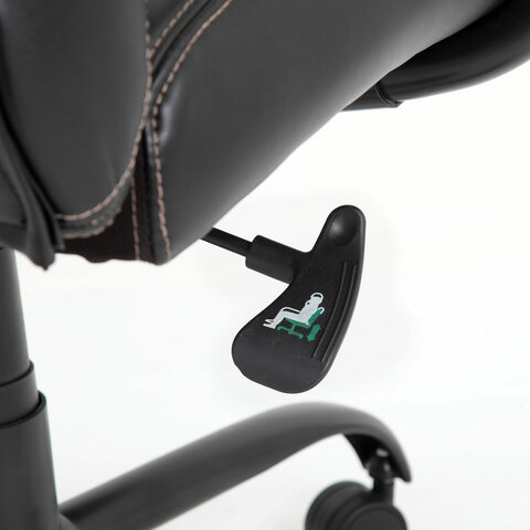 Кресло офисное BRABIX PREMIUM «Heavy Duty HD-004», НАГРУЗКА до 200 кг, экокожа, черное