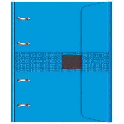 Бизнес-тетрадь со сменным блоком Attache Selection A5 120 листов голубая в клетку на кольцах (180x215 мм)