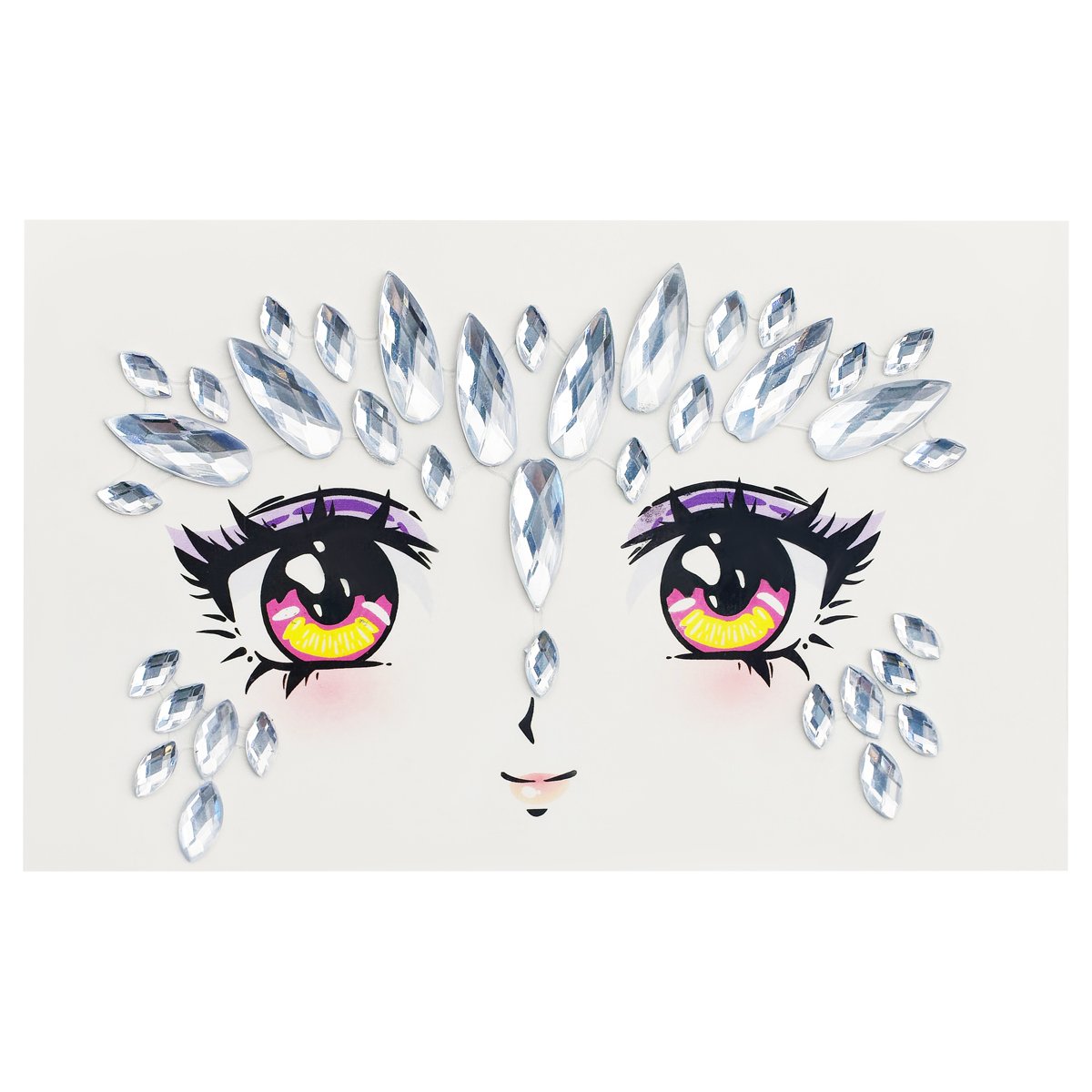 Наклейки-стразы MESHU «Shiny look», 17.5×14.5см, инд. уп., европодвес