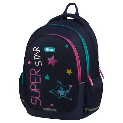 Рюкзак Först F-Cute «Super star» 37×29×17см, 3 отделения, 2 кармана, анатомическая спинка