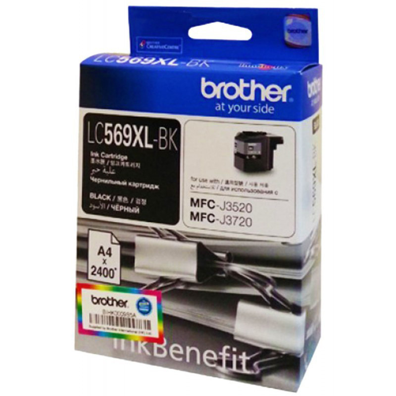 превью Картридж струйный Brother LC569XLBK чер. пов. емк. для MFC-J3520/... 