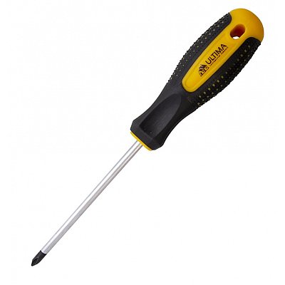 Отвертка Ultima Ph2×100 мм, CrV, 2-х компонент. рукоятка anti slip 124029