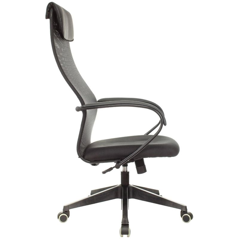 Кресло VB_EChair-655 LT TTW сетка/ткань черный, пластик