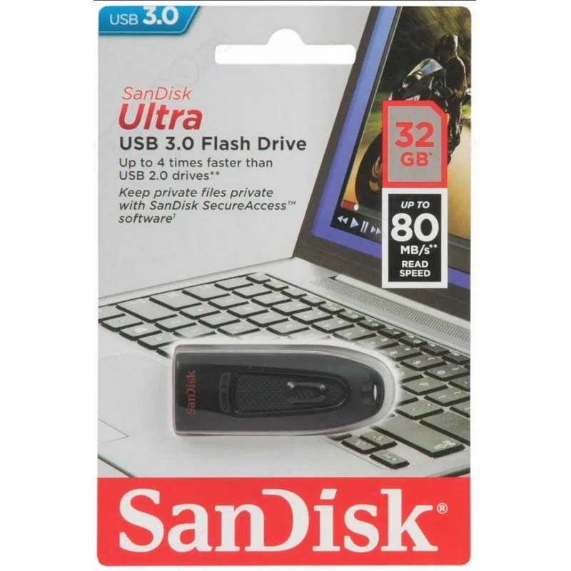 Флеш-память SanDisk Ultra USB 3.0 32 Gb