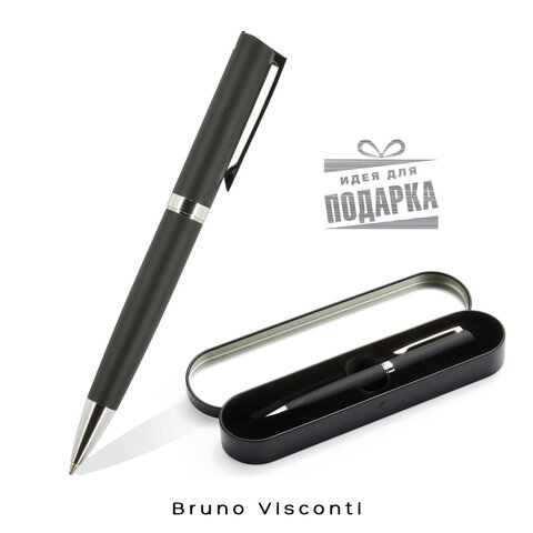 Ручка подарочная шариковая BRUNO VISCONTI «Milano», корпус черный, 1 мм, синяя