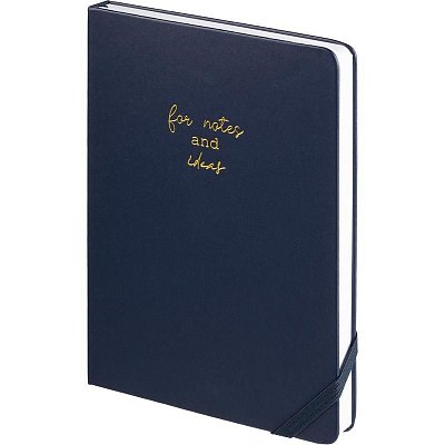 Ежедневник недатированный Attache искусственная кожа А5 136 листов синий (140×200 мм)