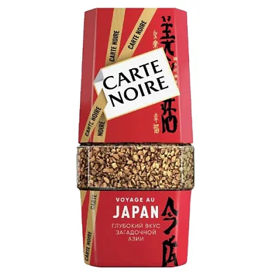 Кофе растворимый CARTE NOIRE «Japan» 90 г, стеклянная банка, сублимированный