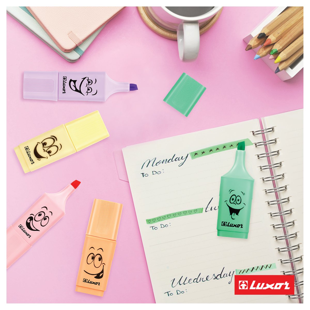 Текстовыделители Luxor «Eyeliter Pastel» пастельный зеленый, 1-4.5мм