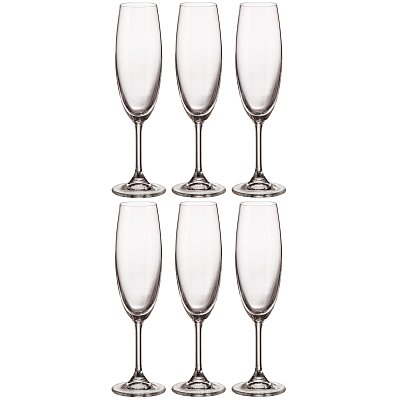 Набор бокалов для шампанского SYLVIA, 220 мл 6 шт