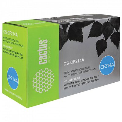 Картридж лазерный CACTUS (CS-CF214A) для HP LaserJet Enterprise M725/M712, ресурс 10000 стр. 