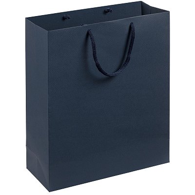 Пакет подарочный бумажный Wide (28×23×9.2 см, синий)