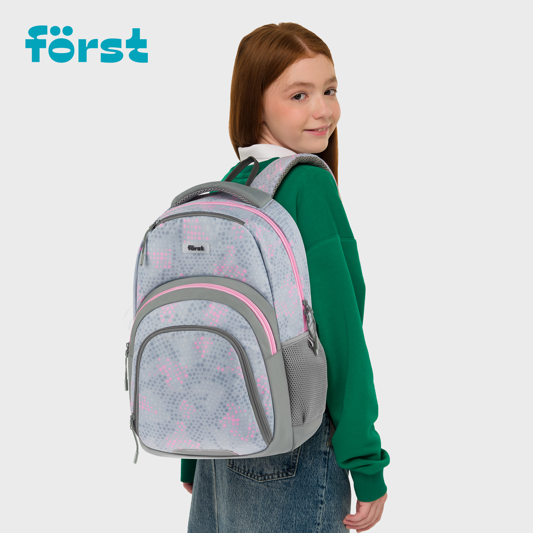 Рюкзак Först F-Line «Stay cool» 42×27×16см, 1 отделение, 5 карманов, уплотненная спинка