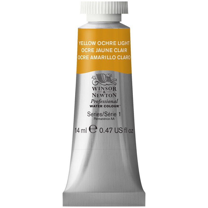 превью Акварель художественная Winsor&Newton «Professional», 14мл, туба, светло-желтая охра