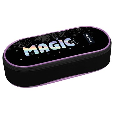 Пенал корпусный 1 отделение, 220×90×45 мм, Berlingo «Purple Magic», полиэстер