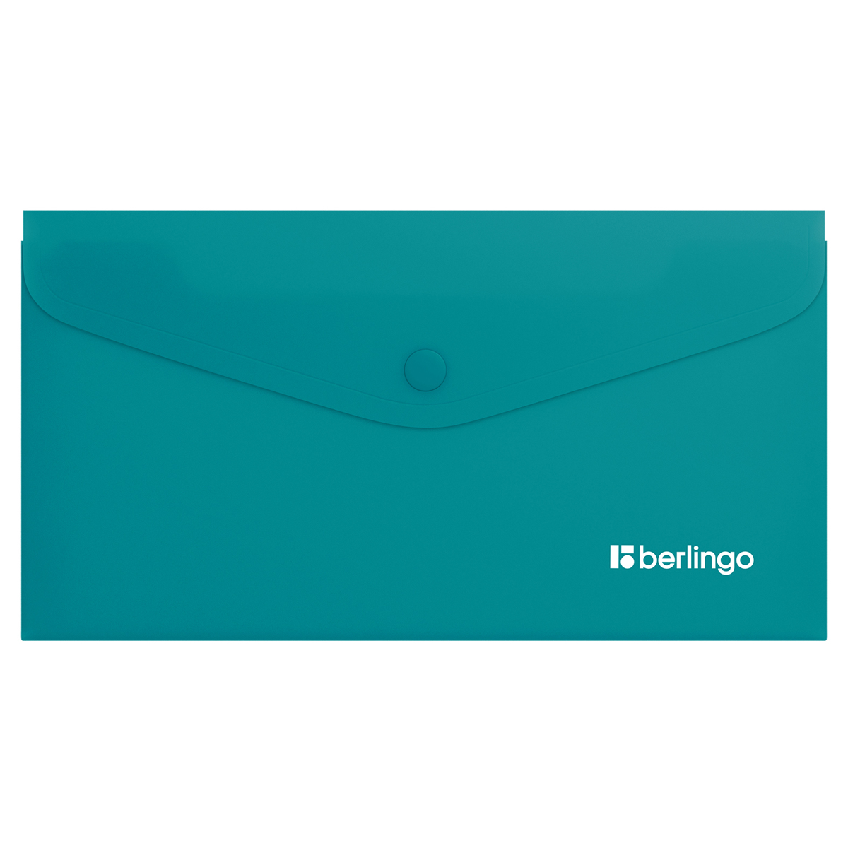 превью Папка-конверт на кнопке Berlingo «Soft Touch», C6, 200мкм, софт-тач, бирюзовая