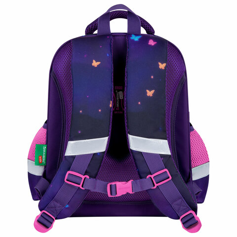 Ранец BRAUBERG KIDS STANDARD, 2 отделения, Curious cat, 36×28х14 см