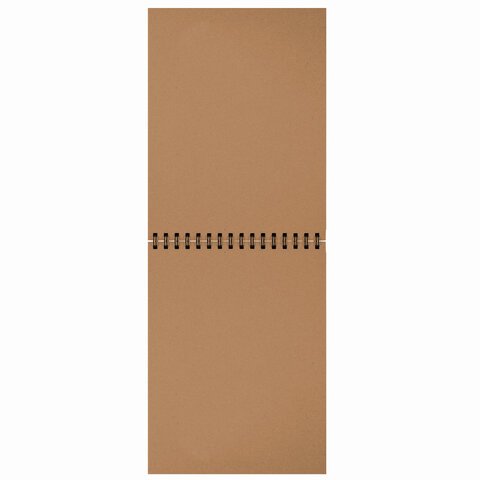 Альбом для рисования, крафт-бумага 140 г/м2, 147×205 мм, 30 л., спираль, BRAUBERG ART CLASSIC