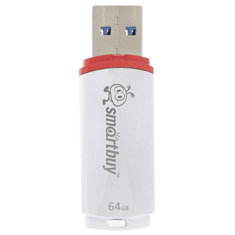 Флеш-память SmartBuy Crown 64 Gb USB 2.0 белая