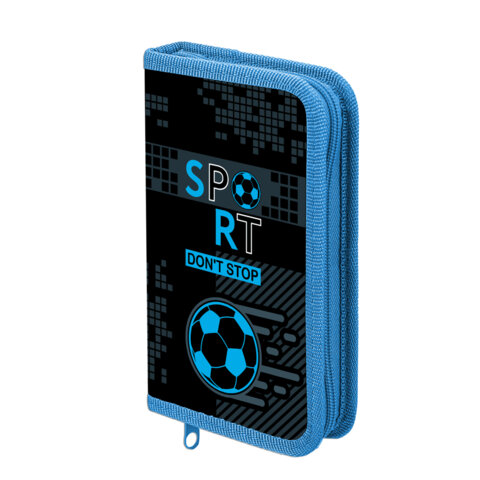 превью Пенал ЮНЛАНДИЯ, 1 отделение, картон с эффектом soft-touch, 19×11 см, «Sport game»